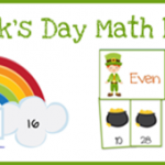 St. Patrick's Day math printables - a few fun printable games for K and 1st grade children