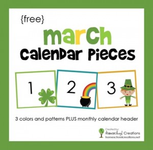 Easter Pocket Chart Calendar Pieces - FREE Printable