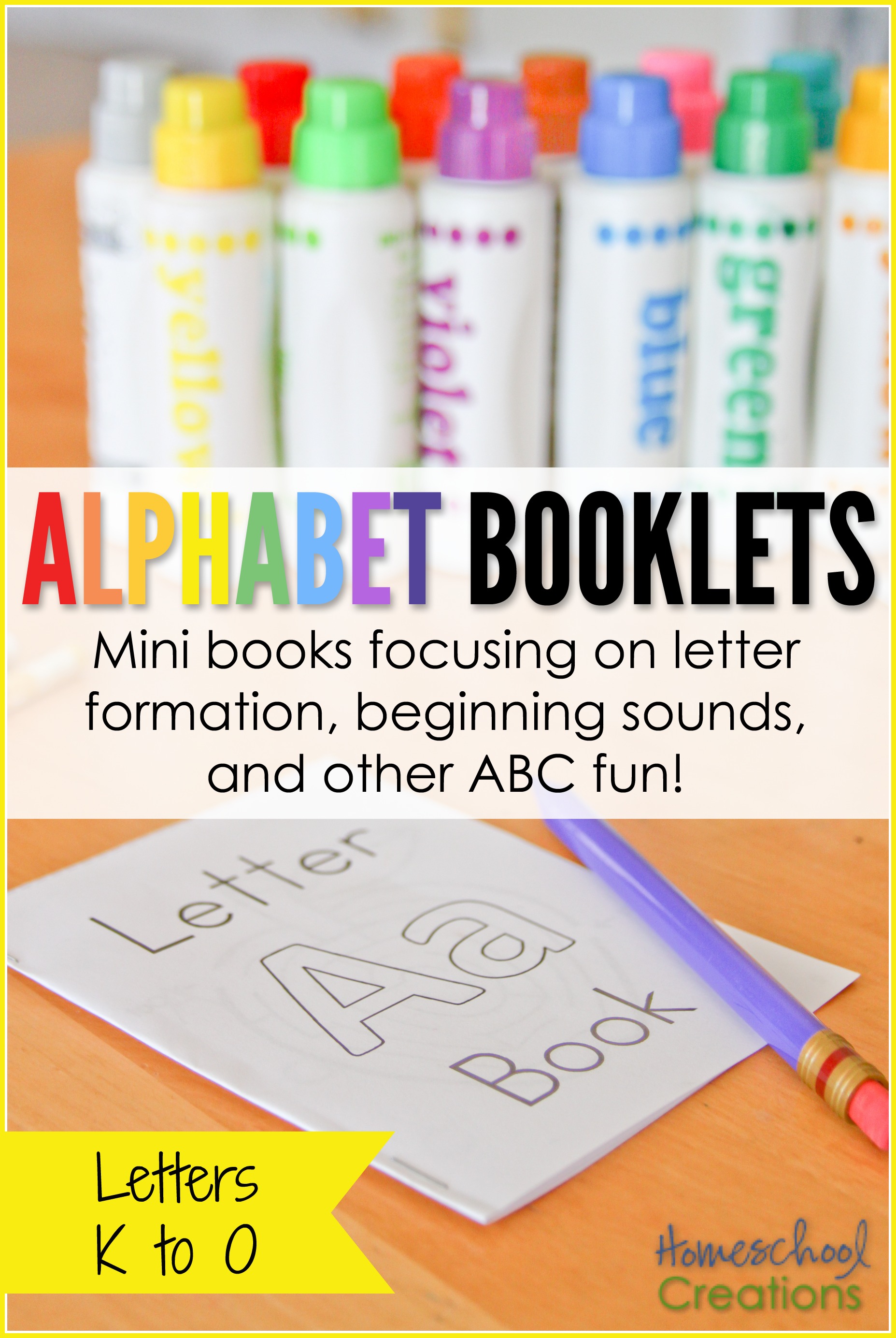 Alphabet Mini Booklets Letters K To O Free Printable