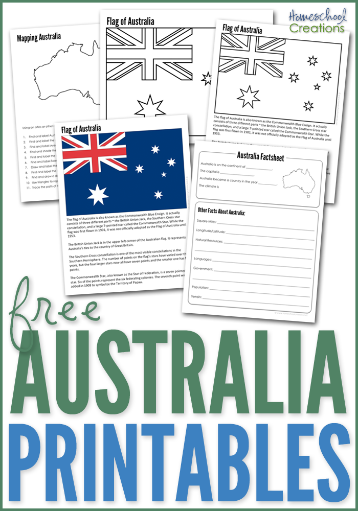 Free Printable Australia Worksheets