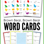 Brown Bear Brown Bear Vocabulary Cards HomeschoolCreations.net