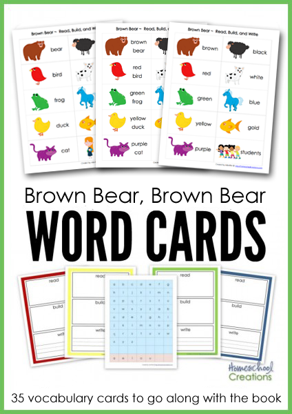 brown bear brown bear what do you see picture cards