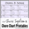 Our Chore System & Chore Charts for Kids Printables