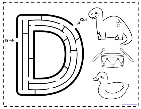 alphabet mazes