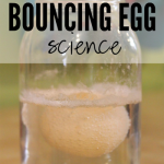 Bouncing egg science experiment from HomeschoolCreations.net - learning about chemical reactions