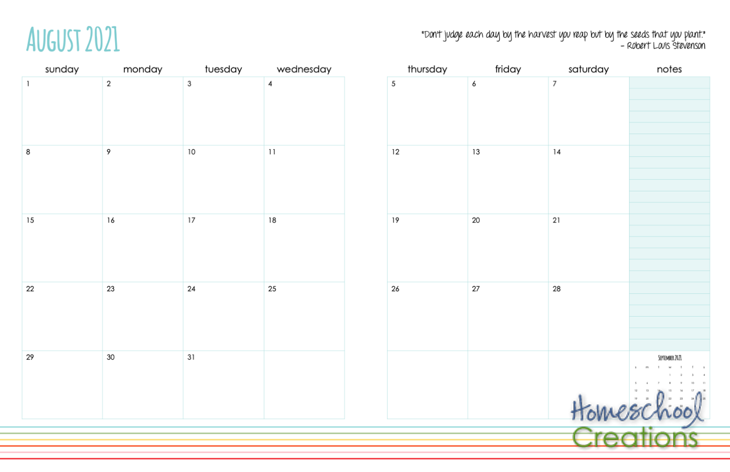 2021-2022 Yearly Planner - Organize Your Days